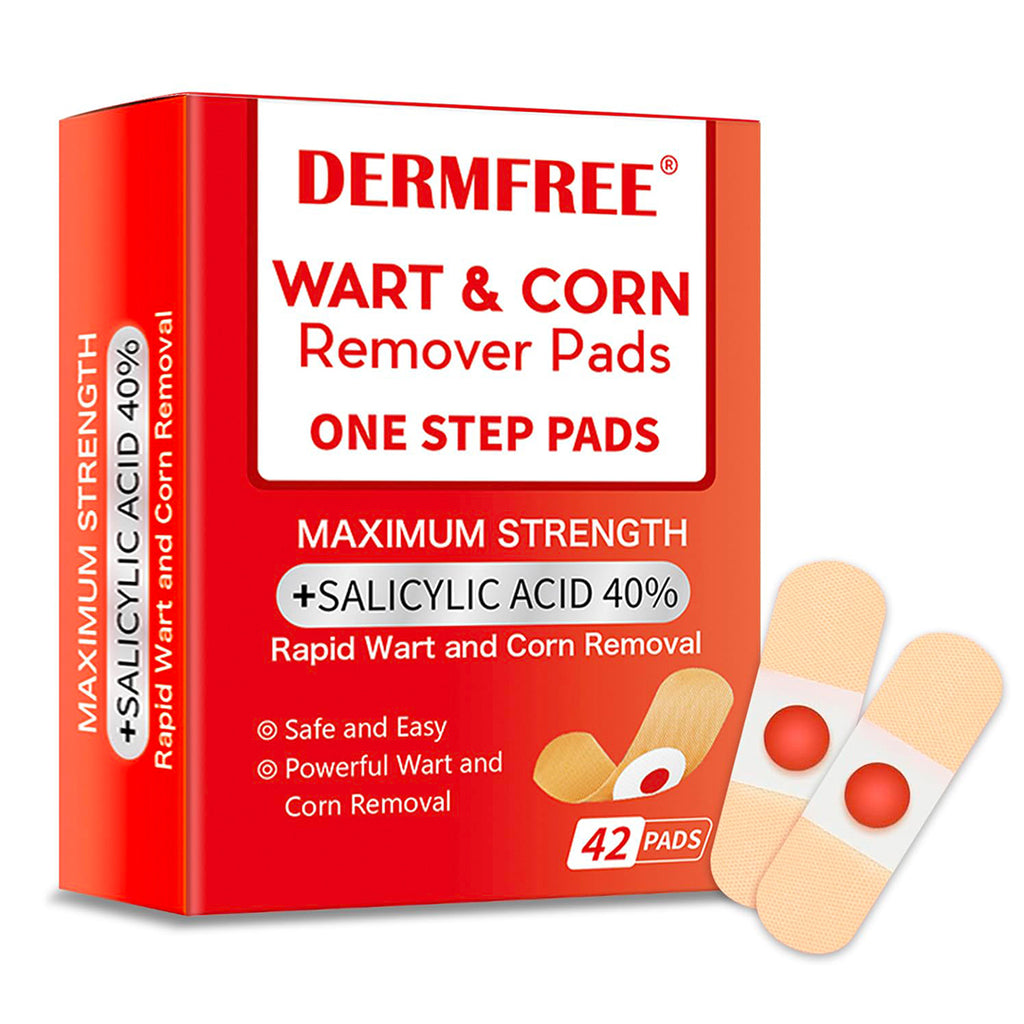 DERMFREE Parches para eliminar verrugas y callos - Parches tópicos de un solo paso