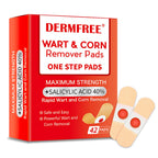 DERMFREE Parches para eliminar verrugas y callos - Parches tópicos de un solo paso