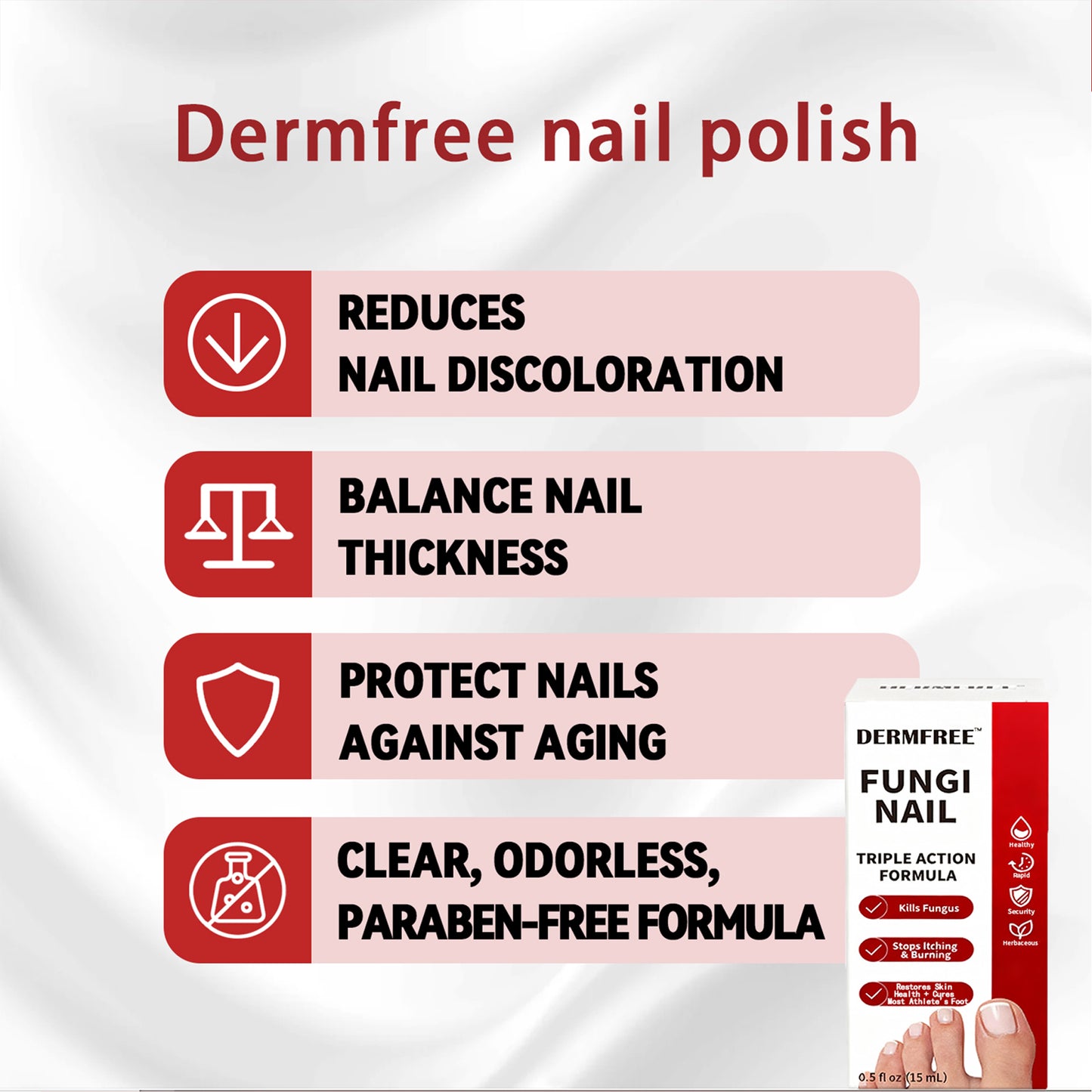 Toenail Treatment,Gentle Formula, Effectively Improves Nails for a More Beautiful Appearance
