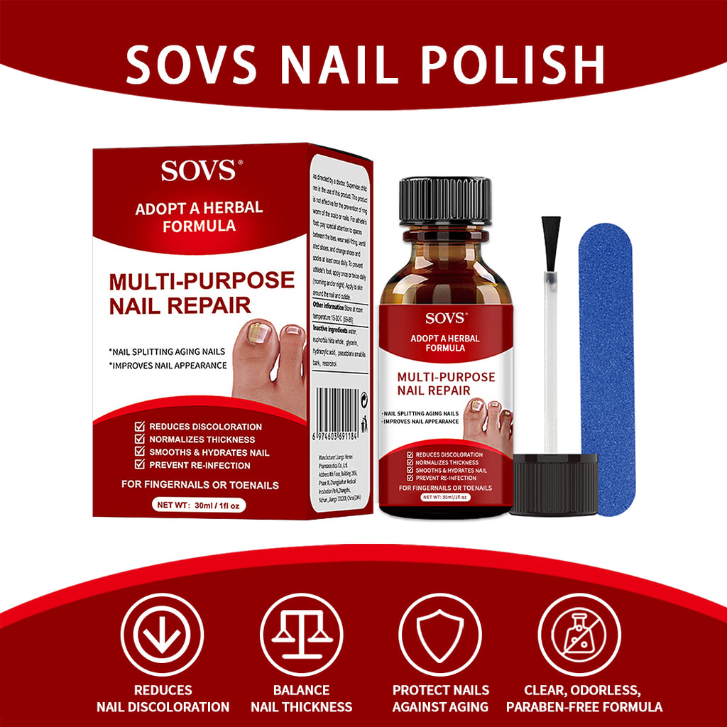 SOVS Toenail Treatment,Gentle Formula, Effectively Improves Nails for a More Beautiful Appearance（30ml）