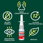 Aerosol nasal original Experiencia refrescante para respirar Respire, respiración clara y bienestar sinusal - Tratamiento con extractos naturales para el bienestar