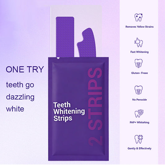 SOVS Purple Teeth Whitening Strips – Purple Color Correction Technology for a Brighter-Looking Smile
