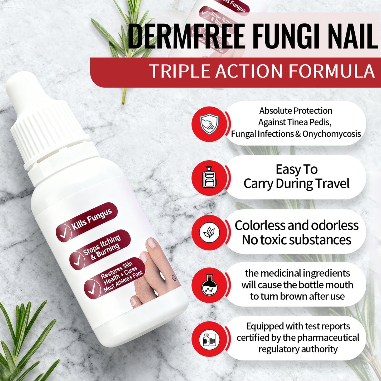 Toenail Treatment,Gentle Formula, Effectively Improves Nails for a More Beautiful Appearance