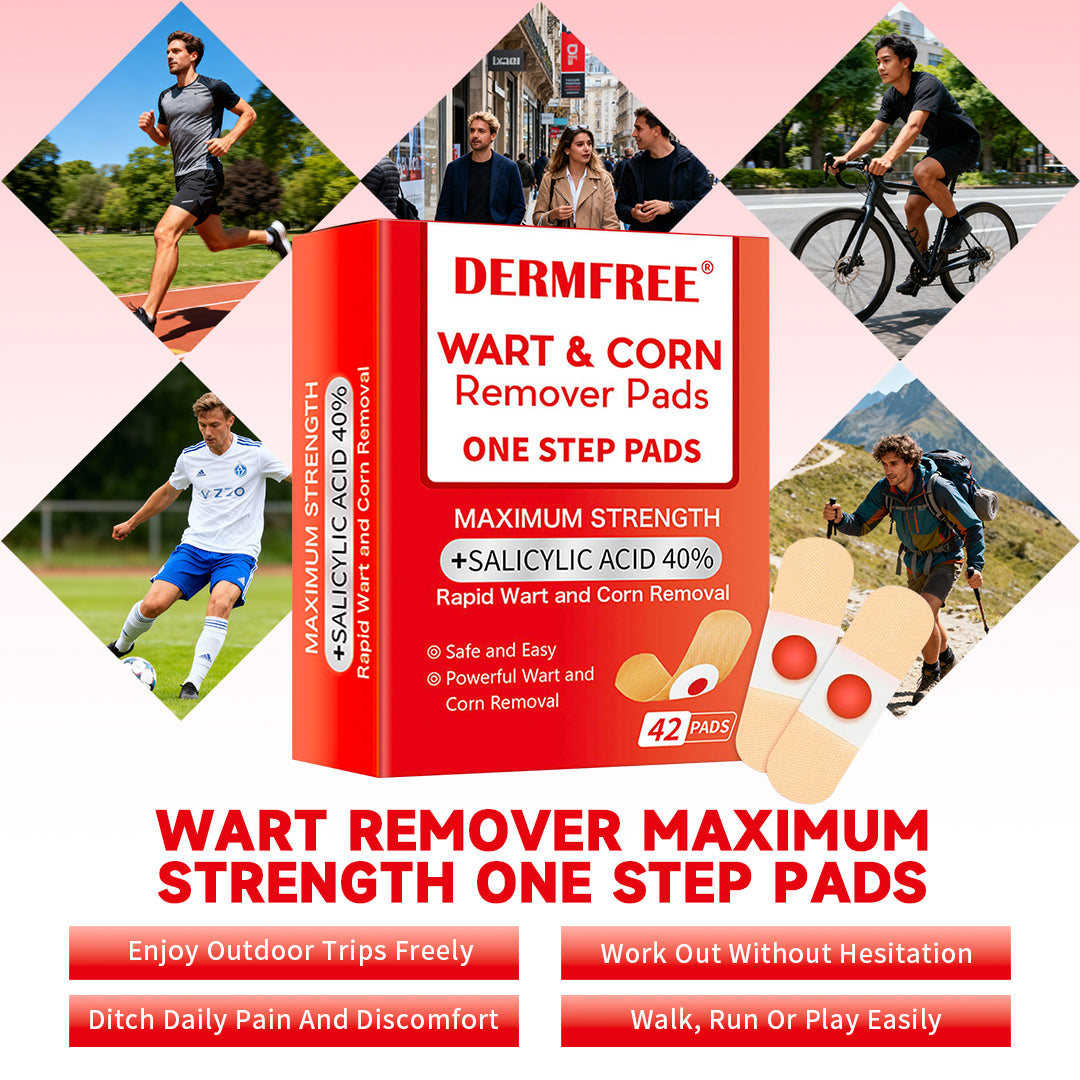 DERMFREE Parches para eliminar verrugas y callos - Parches tópicos de un solo paso