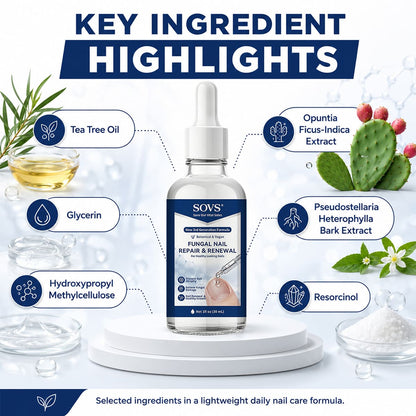 SOVS Fungal Nail Repair & Renewal Solution — For Fingernails & Toenails