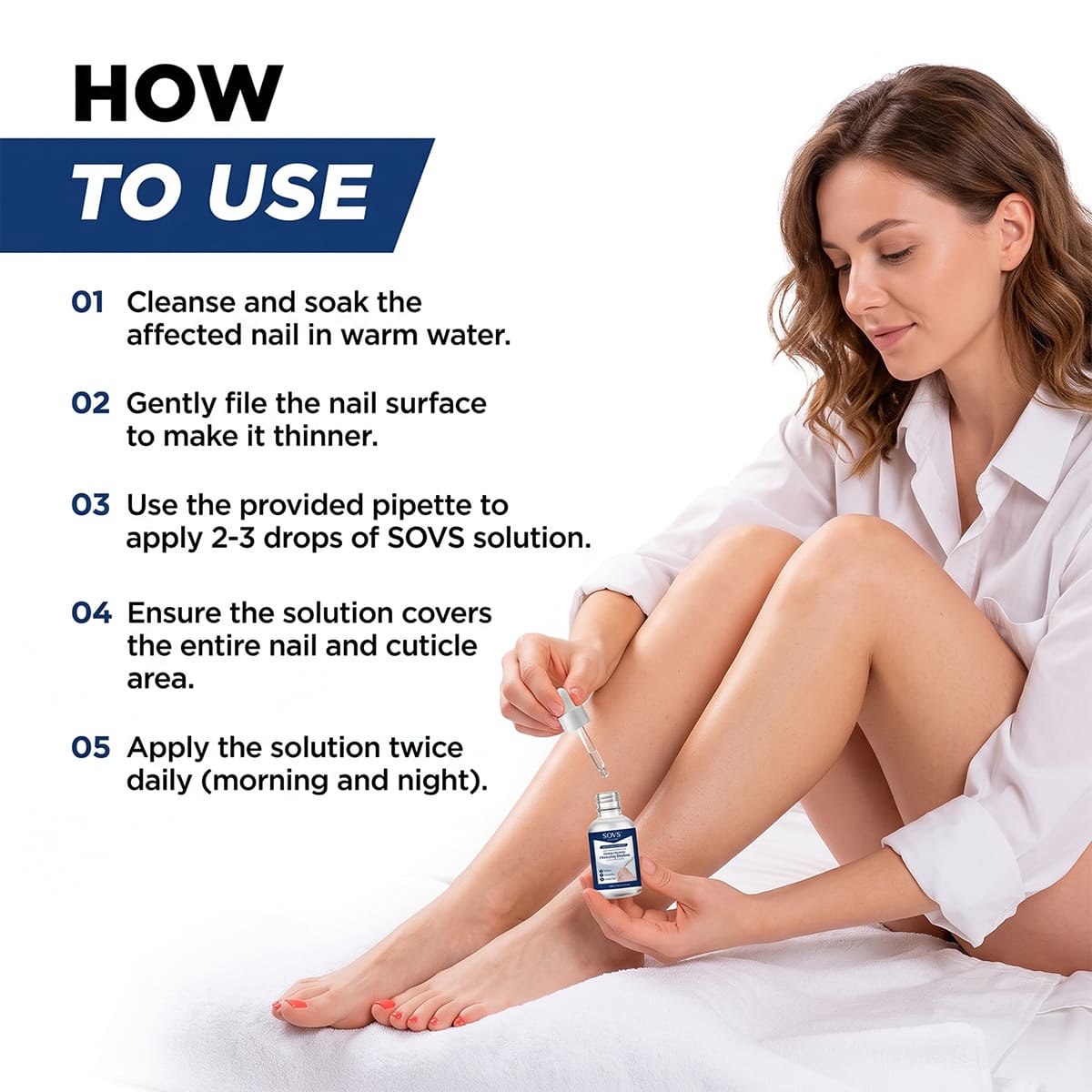 SOVS Fungal Nail Repair & Renewal Solution — For Fingernails & Toenails