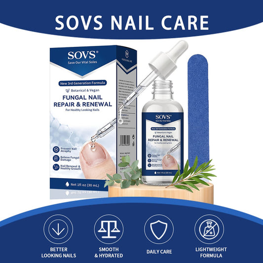 SOVS Fungal Nail Repair & Renewal Solution — For Fingernails & Toenails