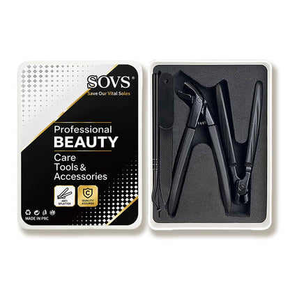 SOVS Professional Nail Care Tool Set — 4-Piece Complete Kit
