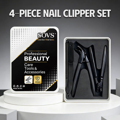 SOVS Professional Nail Care Tool Set — 4-Piece Complete Kit