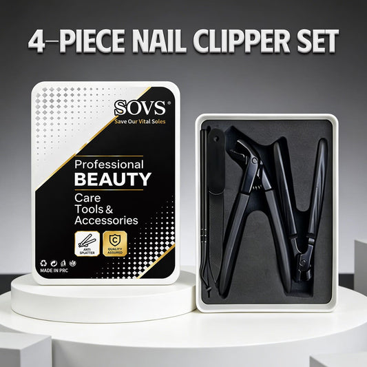SOVS Professional Nail Care Tool Set — 4-Piece Complete Kit